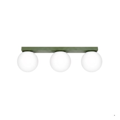 Sollux Lighting Plafon YOLI 3 zielona oliwka