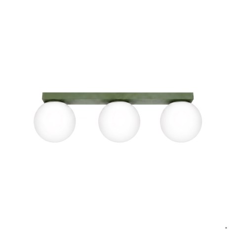 Sollux Lighting Plafon YOLI 3 zielona oliwka