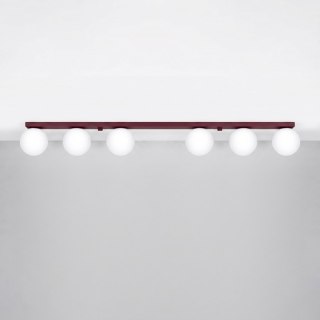 Sollux Lighting Plafon YOLI 6 burgund