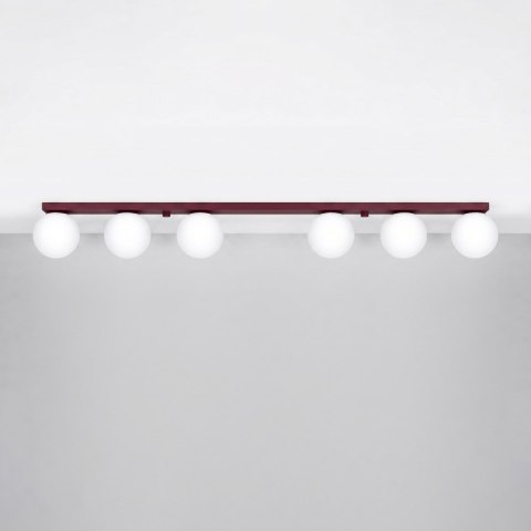 Sollux Lighting Plafon YOLI 6 burgund