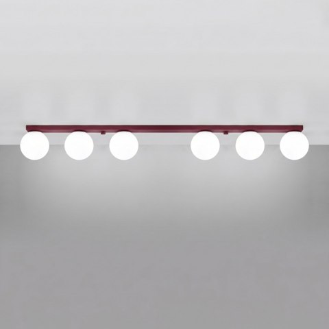 Sollux Lighting Plafon YOLI 6 burgund