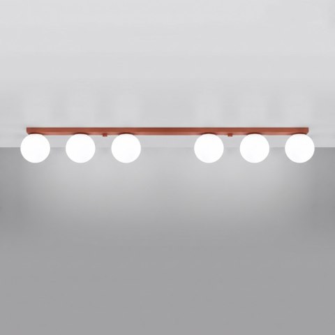 Sollux Lighting Plafon YOLI 6 ochra czerwona