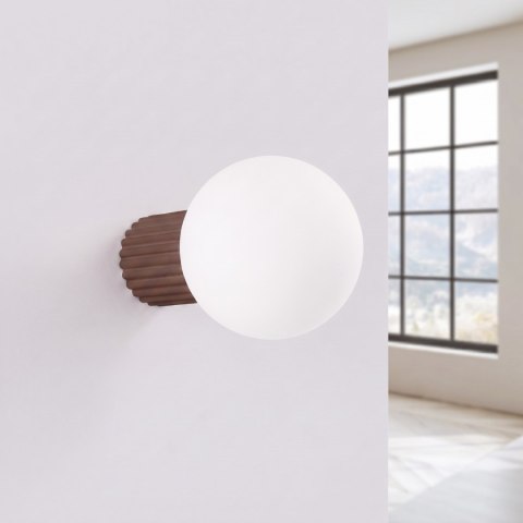 Sollux Lighting Kinkiet HALO brązowy IP44