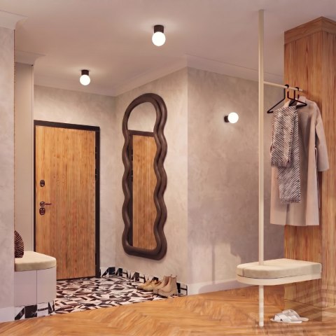 Sollux Lighting Kinkiet HALO brązowy IP44