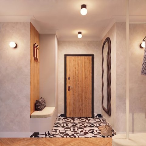 Sollux Lighting Kinkiet HALO brązowy IP44