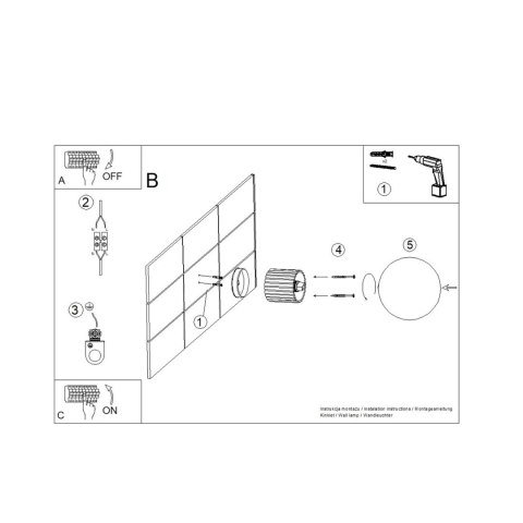 Sollux Lighting Kinkiet HALO szałwiowy IP44