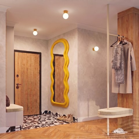 Sollux Lighting Kinkiet HALO żółty IP44