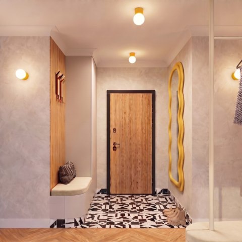Sollux Lighting Kinkiet HALO żółty IP44