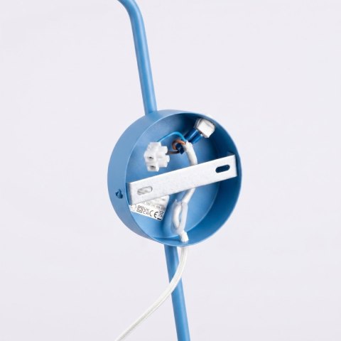 Sollux Lighting Kinkiet NOX 1 błękitny z włącznikiem