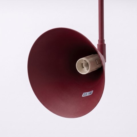 Sollux Lighting Kinkiet NOX 1 burgund z włącznikiem