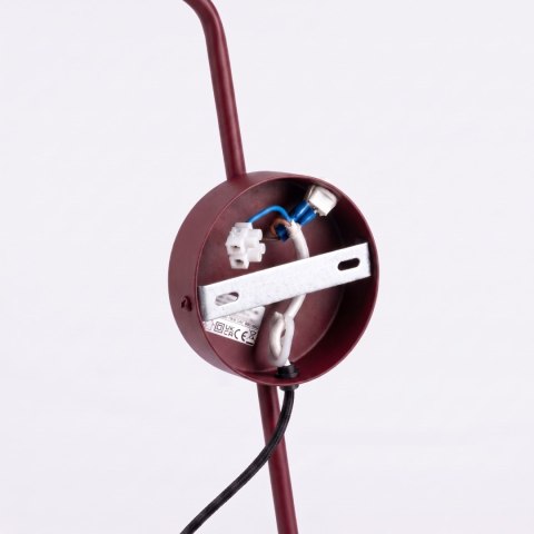 Sollux Lighting Kinkiet NOX 1 burgund z włącznikiem
