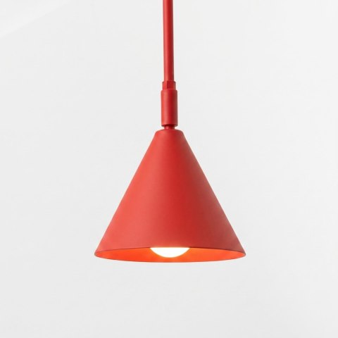 Sollux Lighting Kinkiet NOX 1 czerwony z włącznikiem