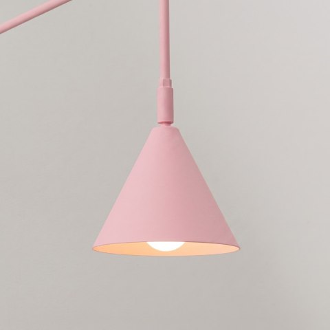 Sollux Lighting Kinkiet NOX 1 różowy z włącznikiem
