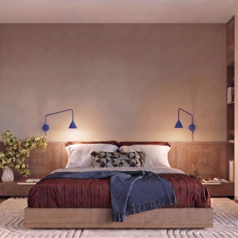 Sollux Lighting Kinkiet NOX 1 ultramaryna z włącznikiem
