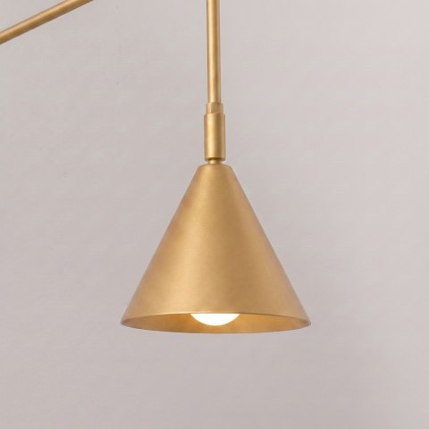 Sollux Lighting Kinkiet NOX 1 złoty z włącznikiem
