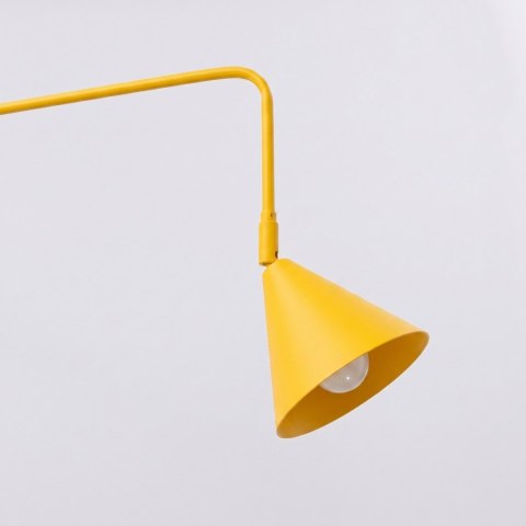 Sollux Lighting Kinkiet NOX 1 żółty z włącznikiem