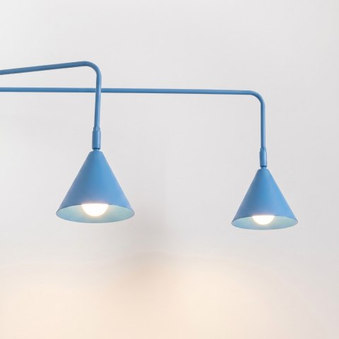 Sollux Lighting Kinkiet NOX 2 błękitny z włącznikiem