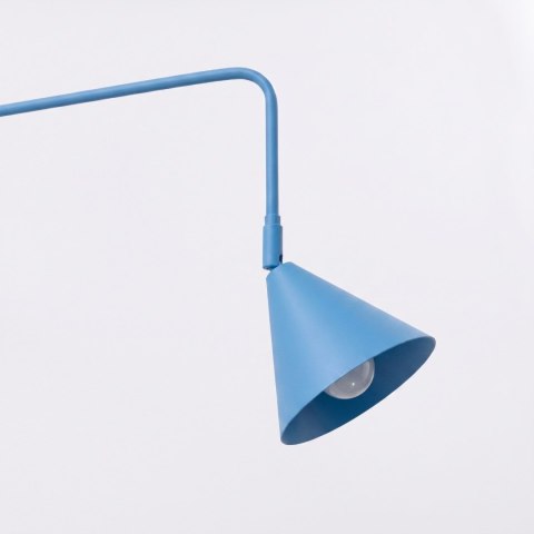 Sollux Lighting Kinkiet NOX 2 błękitny z włącznikiem