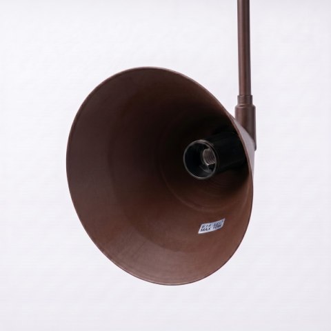 Sollux Lighting Kinkiet NOX 2 brązowy z włącznikiem