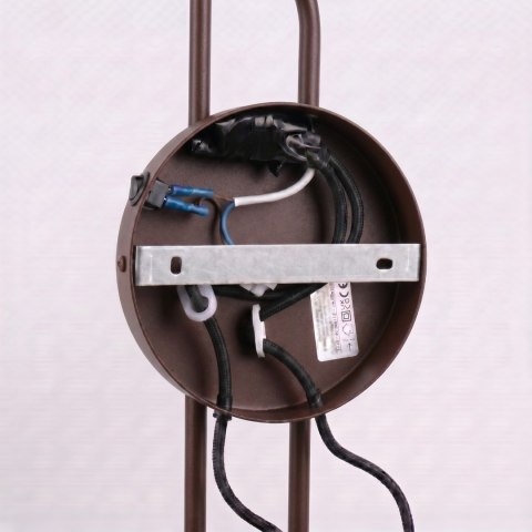 Sollux Lighting Kinkiet NOX 2 brązowy z włącznikiem