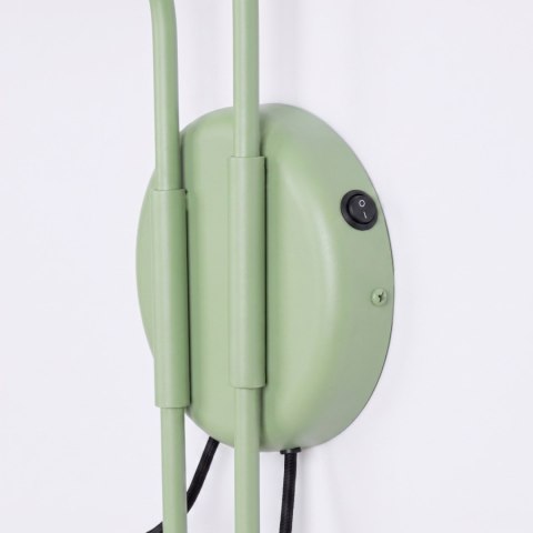 Sollux Lighting Kinkiet NOX 2 szałwiowy z włącznikiem