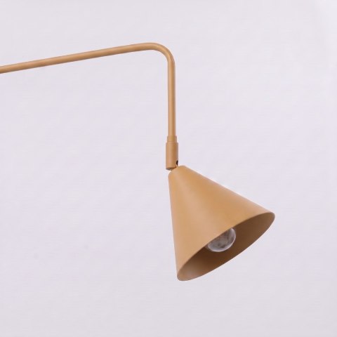 Sollux Lighting Kinkiet NOX 2 złoty z włącznikiem