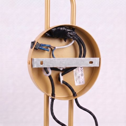 Sollux Lighting Kinkiet NOX 2 złoty z włącznikiem