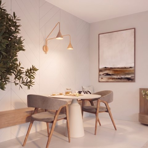 Sollux Lighting Kinkiet NOX 2 złoty z włącznikiem