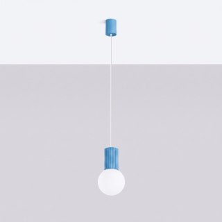 Sollux Lighting Lampa wisząca HALO 1 błękitna
