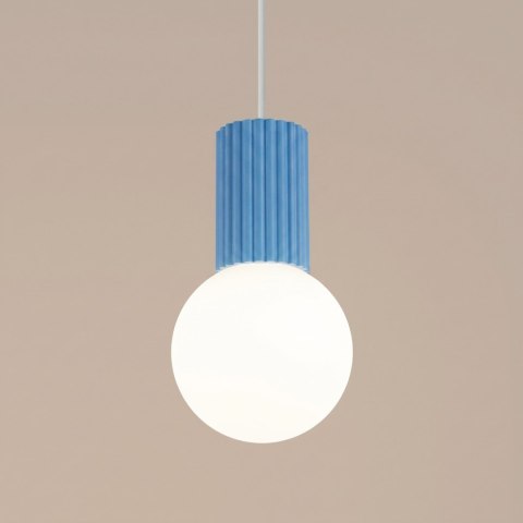 Sollux Lighting Lampa wisząca HALO 1 błękitna