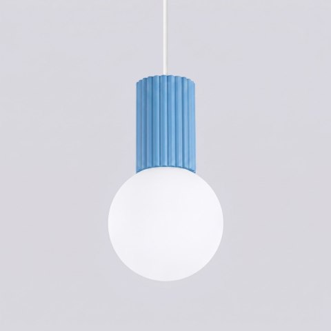 Sollux Lighting Lampa wisząca HALO 1 błękitna