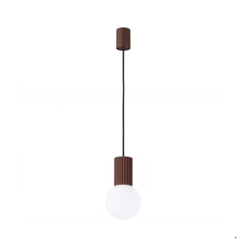 Sollux Lighting Lampa wisząca HALO 1 brązowa