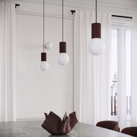 Sollux Lighting Lampa wisząca HALO 1 brązowa