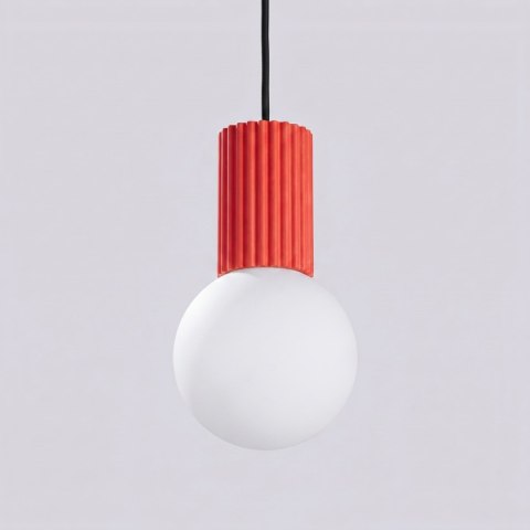 Sollux Lighting Lampa wisząca HALO 1 czerwona
