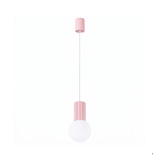 Sollux Lighting Lampa wisząca HALO 1 różowa