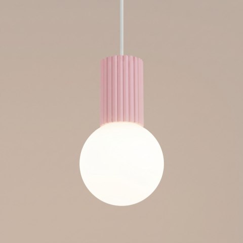 Sollux Lighting Lampa wisząca HALO 1 różowa