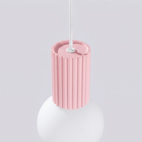 Sollux Lighting Lampa wisząca HALO 1 różowa