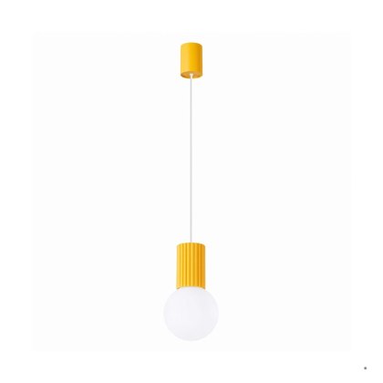 Sollux Lighting Lampa wisząca HALO 1 żółta