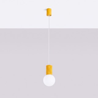 Sollux Lighting Lampa wisząca HALO 1 żółta
