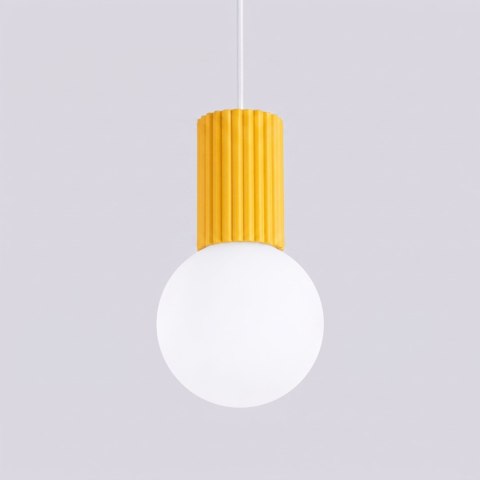 Sollux Lighting Lampa wisząca HALO 1 żółta