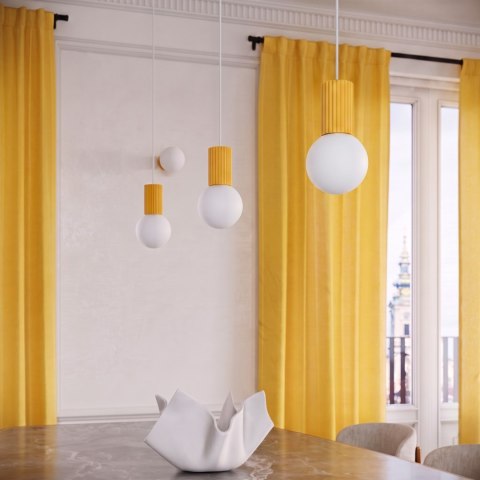 Sollux Lighting Lampa wisząca HALO 1 żółta