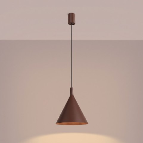 Sollux Lighting Lampa wisząca NOX 25 brązowa