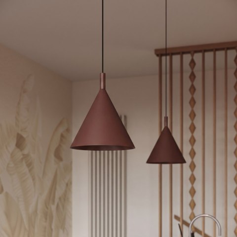 Sollux Lighting Lampa wisząca NOX 25 brązowa