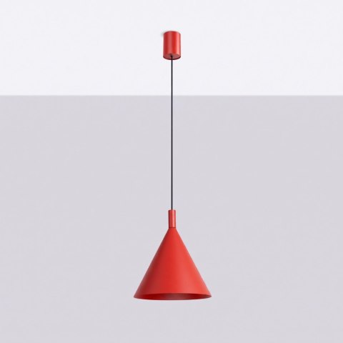 Sollux Lighting Lampa wisząca NOX 25 czerwona