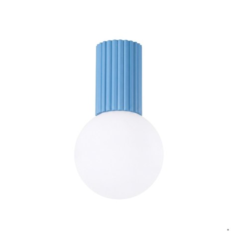 Sollux Lighting Plafon HALO błękitny IP44