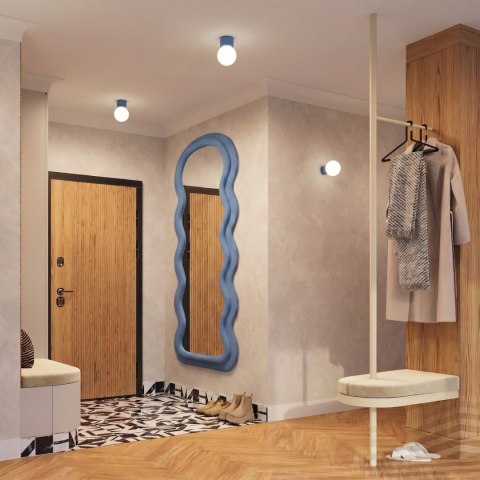Sollux Lighting Plafon HALO błękitny IP44
