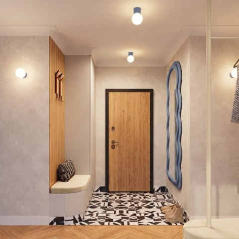 Sollux Lighting Plafon HALO błękitny IP44