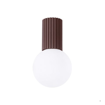 Sollux Lighting Plafon HALO brązowy IP44