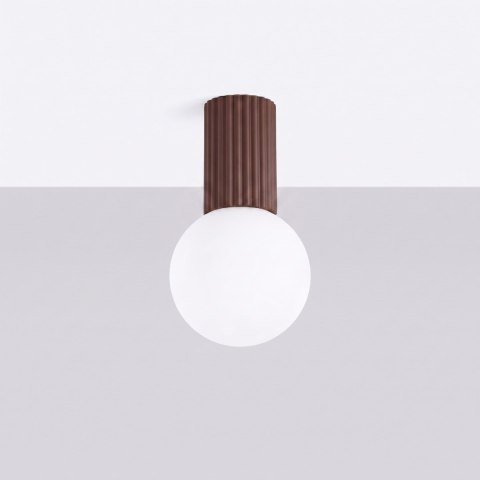 Sollux Lighting Plafon HALO brązowy IP44