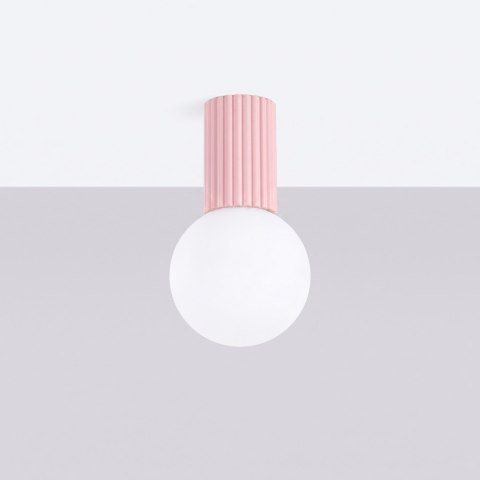 Sollux Lighting Plafon HALO różowy IP44